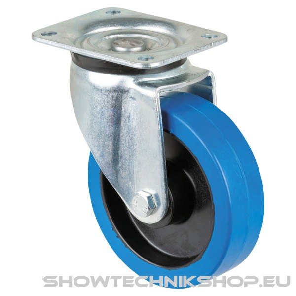 Showgear Swivel Blue wheel 125 mm - ohne Bremse