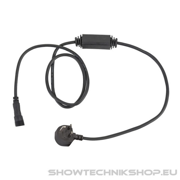 Showtec Power Cable for LED String / Icicle Schwarz - BS13-Stecker (UK)