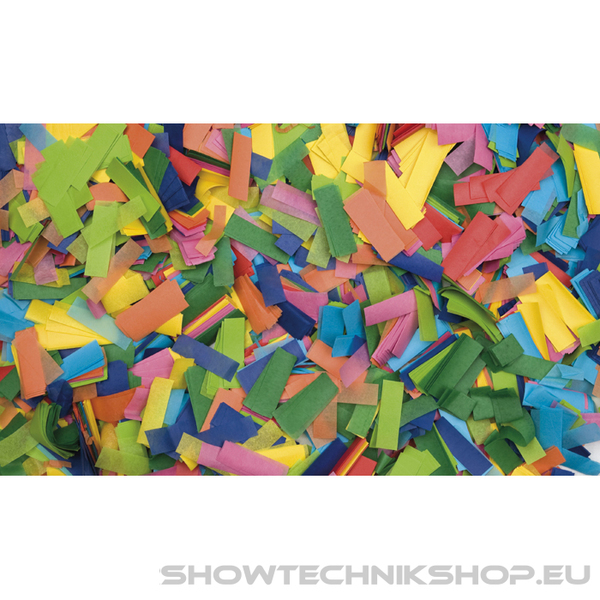 Showgear Confetti - Rectangle Mehrfarbig, 55 x 17 mm, 1 kg, feuerhemmend und biologisch abbaubar
