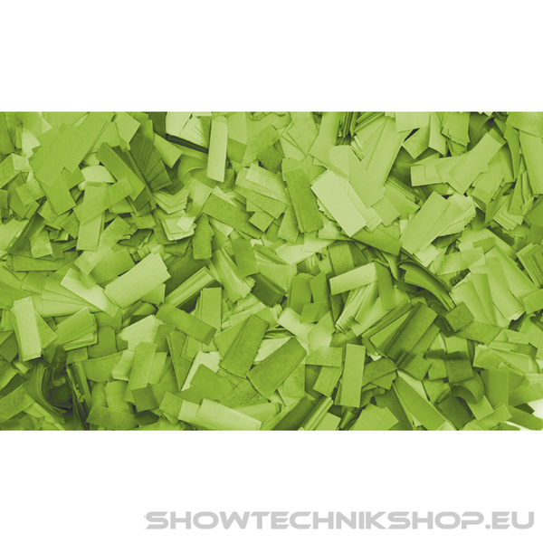 Showgear Confetti - Rectangle Hellgrün, 55 x 17 mm, 1 kg, feuerhemmend und biologisch abbaubar