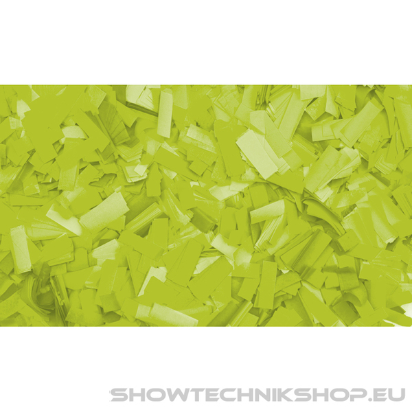 Showgear Neon Confetti - Rectangle Fluorgrün, 55 x 17 mm, 1 kg, flammfest