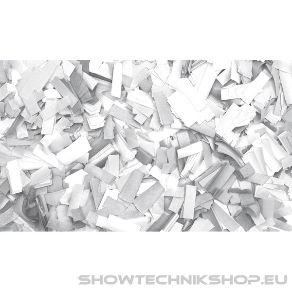 Showgear Confetti - Rectangle Weiß, 55 x 17 mm, 1 kg, feuerhemmend und biologisch abbaubar