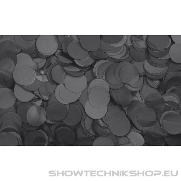 Showgear Confetti - Round Schwarz, Ø 55 mm, 1 kg, feuerhemmend und biologisch abbaubar