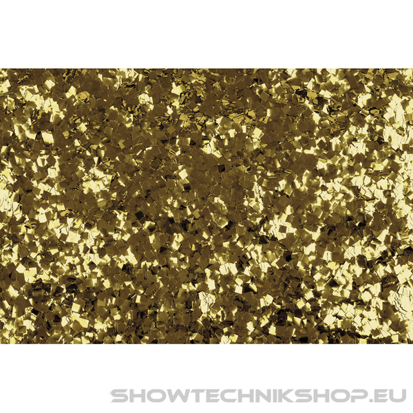 Showgear Metallic Confetti - Pixie Dust Gold, 6 x 6 mm, 1 kg, feuerhemmend