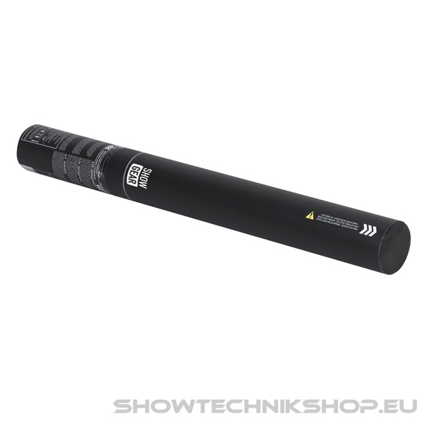 Showgear Handheld Confetti Cannon 50 cm, schwarz, feuerhemmend und biologisch abbaubar