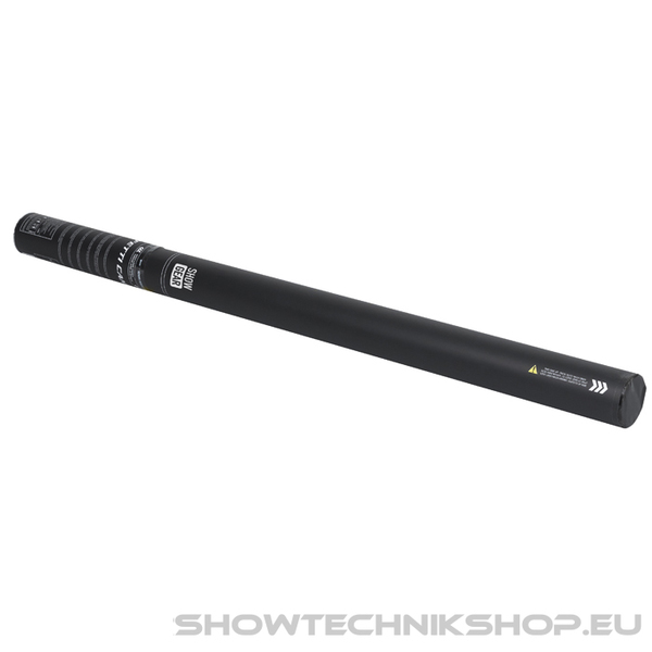 Showgear Handheld Confetti Cannon Pro 80 cm, schwarz, feuerhemmend und biologisch abbaubar