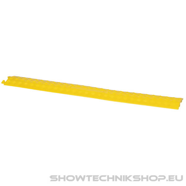 Showgear Cable Cover 3 With 1 Channel, Yellow ABS