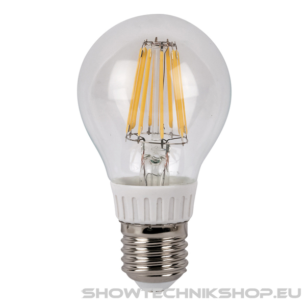 Showgear LED Bulb Clear WW E27 8W, dimmbar