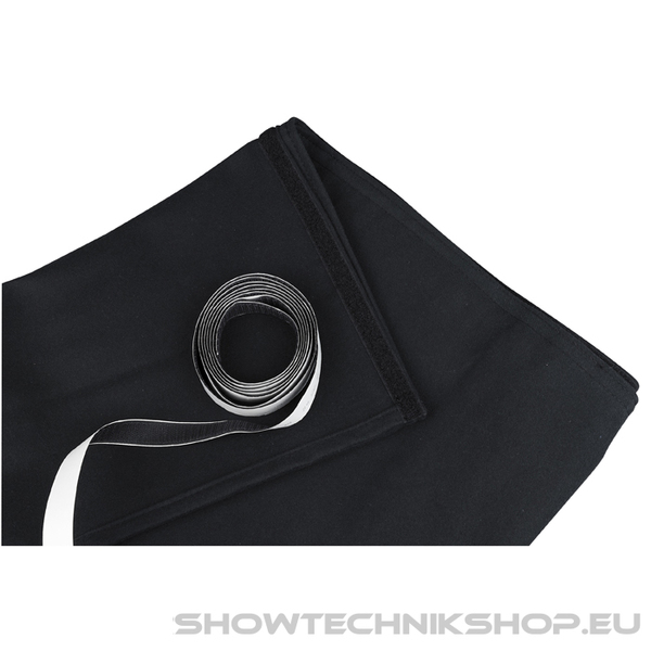 Showgear Stage Skirt Stagemolton 320 g/m² Schwarz - 600 (B) x 100 (H) cm - glatt