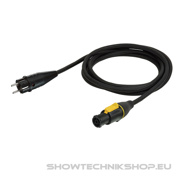 PCE Power Cable powerCON TRUE1 to Schuko 3x 1.5 mm² 1,5 m