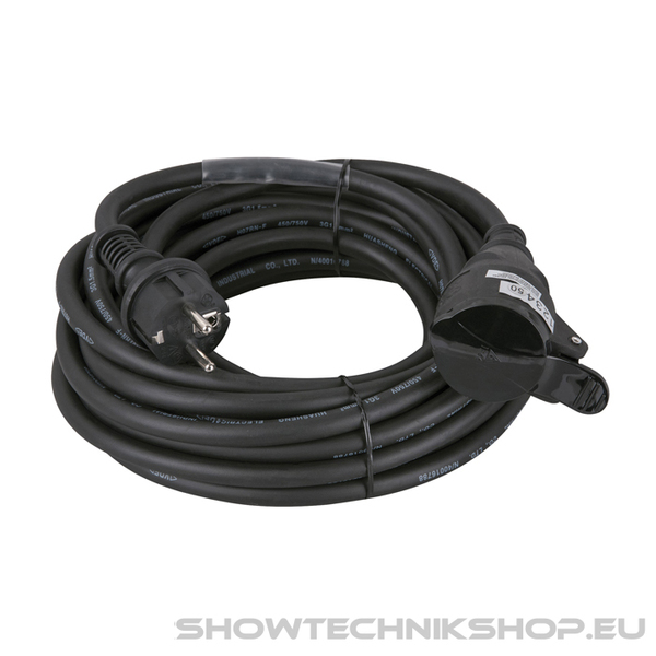 DAP Schuko to Schuko, 10 A/230 V Cable 3x 2.5 mm² 10 m