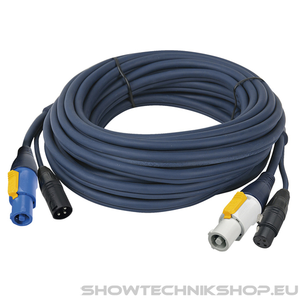 DAP FP17 Hybrid Cable - powerCON & 3-pin XLR - Audio / Power 0,75 m