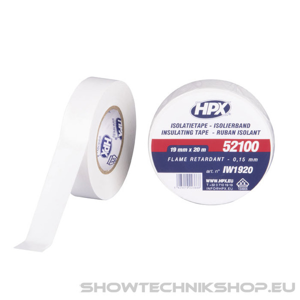 HPX PVC Insulation tape 52100 Weiß - 19 mm / 20 m