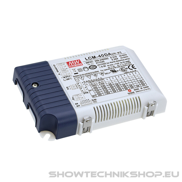 Meanwell LED Driver Universal MEAN WELL LCM-40DA - 40 W