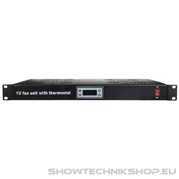 Showgear 4-way, 1U Fan Unit Temperature Controlled Für 19"-Rack oder Schrank