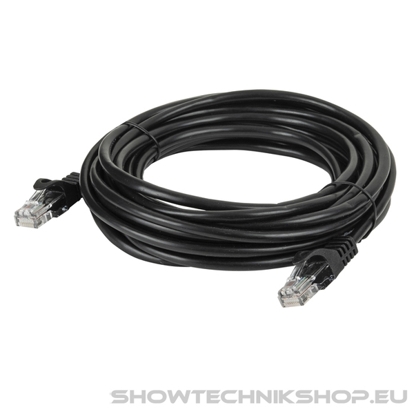 DAP Cat5e Cable - U/UTP Black 75 cm - Schwarz