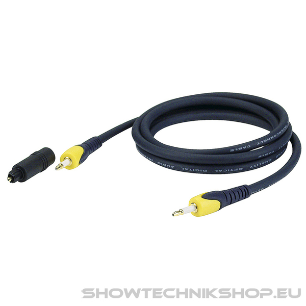 DAP FOP02 - Miniplug to Miniplug Black 0,75 m