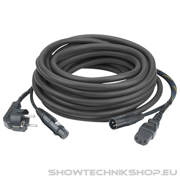 DAP FP08 - Schuko/XLR F - IEC/XLR M - Audio / Power 10 m Audio / Strom