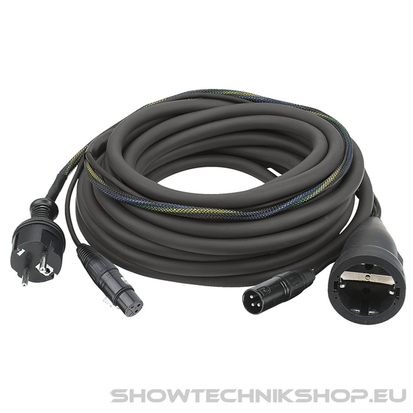 DAP FP09 - Schuko/XLR F - Schuko/XLR M - Audio / Power 10 m Audio / Strom