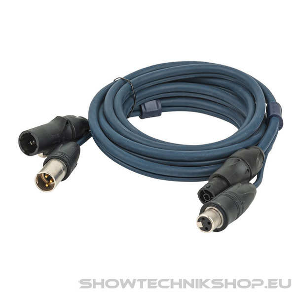 DAP FP-15 Hybrid Cable - powerCON TRUE1 & 3-pin XLR IP - DMX / Power DMX & Strom - 15 m