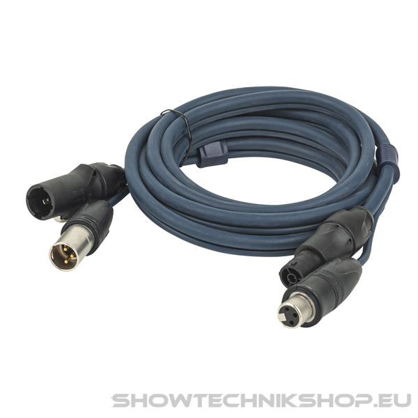 DAP FP-15 Hybrid Cable - powerCON TRUE1 & 3-pin XLR IP - DMX / Power DMX & Strom - 150 cm