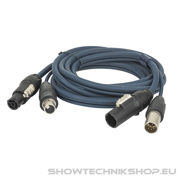 DAP FP-16 Hybrid Cable - powerCON TRUE1 & 5-pin XLR IP - DMX / Power DMX & Strom - 10 m