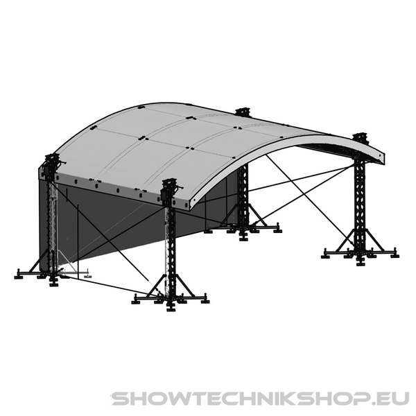 Milos MR1T Roof System incl. B1 canopy 10 x 6 m